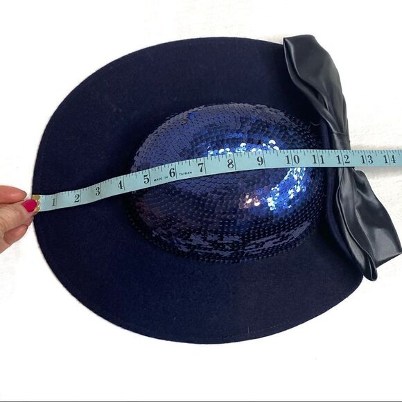 Lancaster vintage wool and sequin hat with back bow - Picture 13 of 13